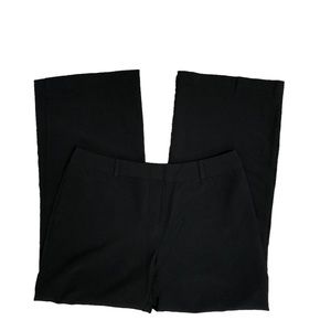 NOTATIONS Solid Black Wide Leg Trousers Size 12 P179